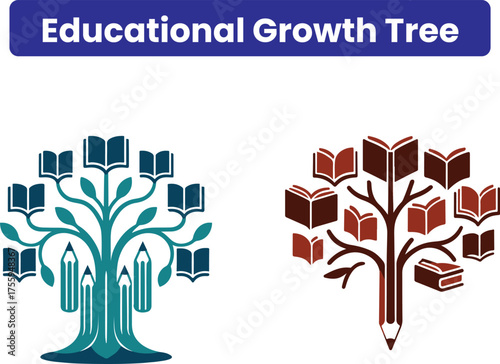 Double exposure silhouette of human head with growth and development concept