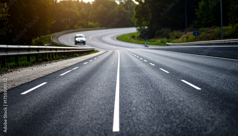 Naklejka premium road in the forest