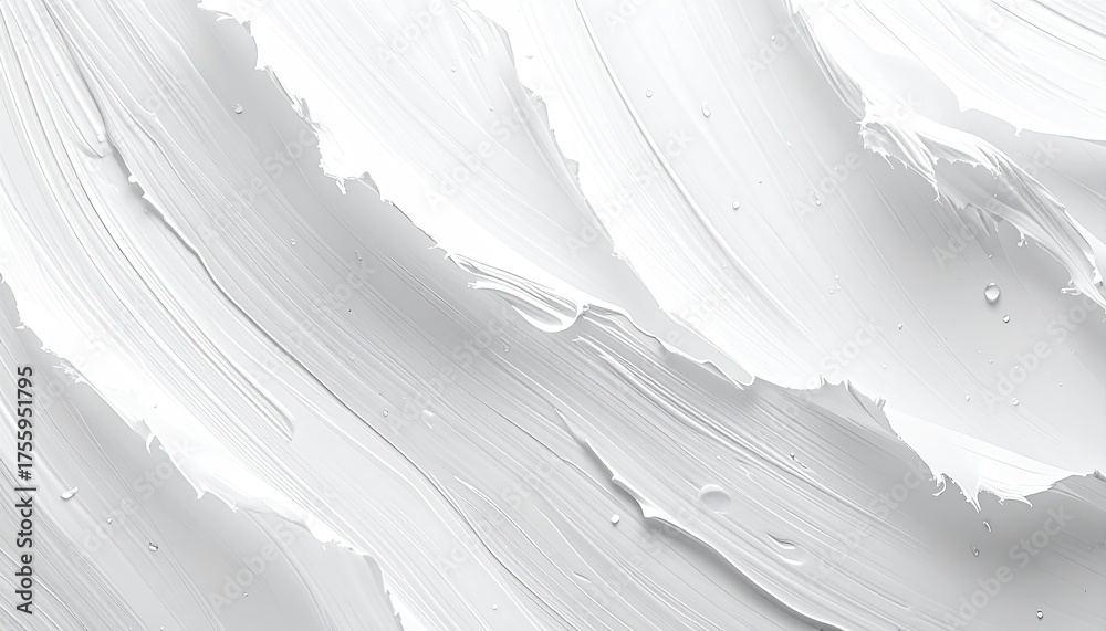 Obraz premium Creamy white texture background. Cosmetic ingredient closeup. Abstract blank canvas