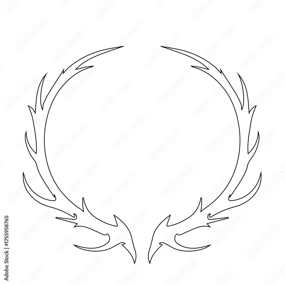 Obraz premium Antler Circle