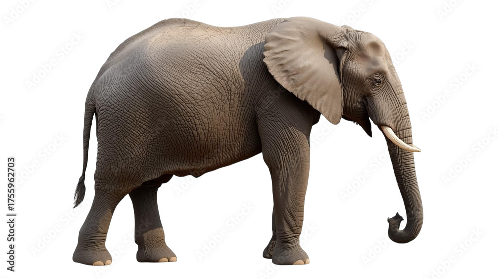 Fototapeta premium African Elephant Majestic Mammal of the Savanna and Forest Ecosystems