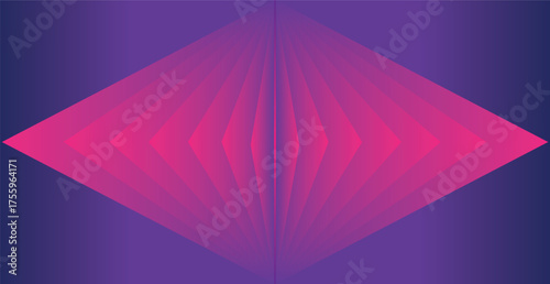 Abstract gradient background with expanding geometric shapes