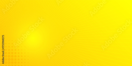 Yellow comic background with sun burst and dot halftone