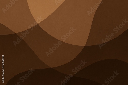 Abstract Brown Overlapping Organic Shapes Background
