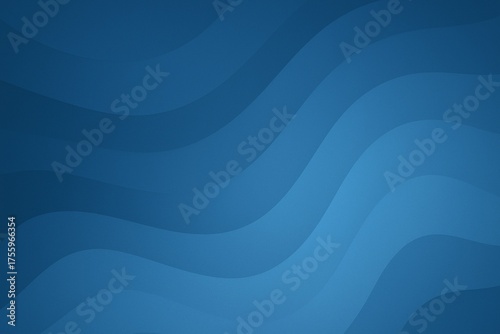 Abstract Blue Gradient Wave Lines Background