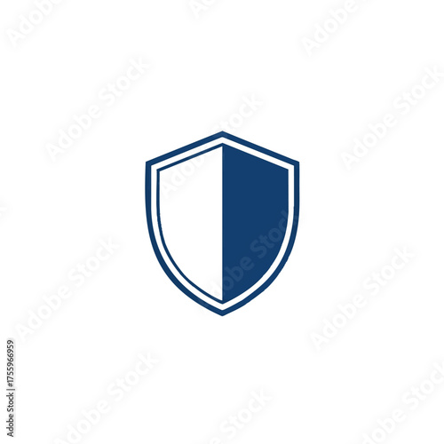 Minimalist Blue and White Shield Emblem with Double Outline Free Download Minimalist Blue and White Shield Emblem with Double Outline - GFXLoad
