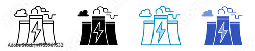 Power  Icon Set Multiple Style Collection
