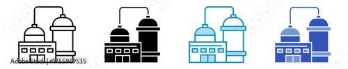 Refinery  Icon Set Multiple Style Collection