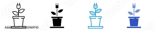 Biomass Energy  Icon Set Multiple Style Collection