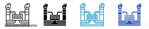 Geothermal Energy  Icon Set Multiple Style Collection