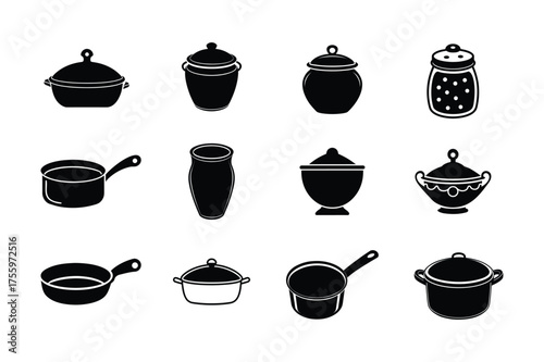 set of black tea cups