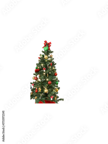 christmas tree isolated on white