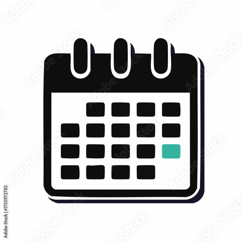Calendar or appointment schedule flat icon icon for apps and websites