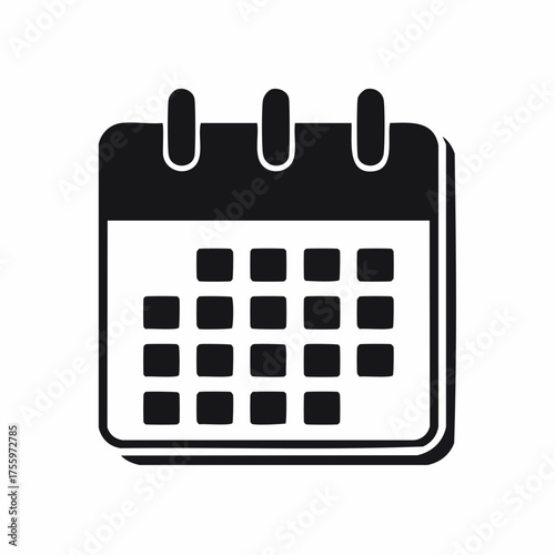 Calendar or appointment schedule flat icon icon for apps and websites
