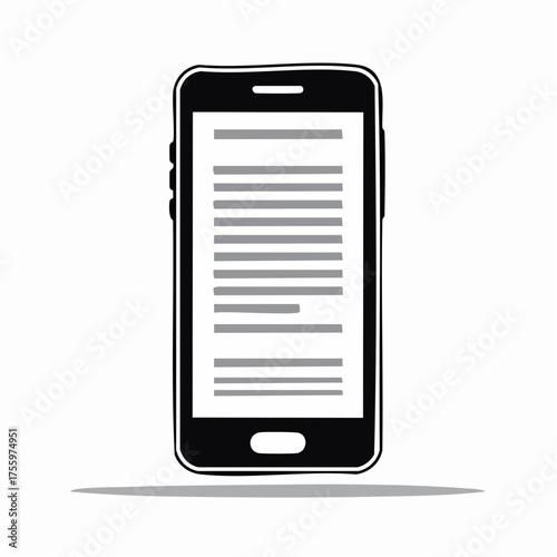 Smartphone / smart phone flat icon for websites