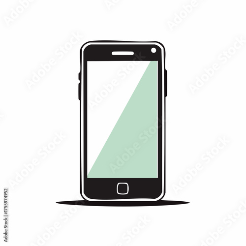 Smartphone / smart phone flat icon for websites