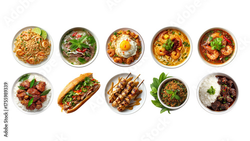 Southeast Asian Classics - Pad Thai, Pho Bo, Nasi Goreng, Laksa, Adobo, Tom Yum Goong, Bánh Mì, Satay, Rendang, Laap Gai