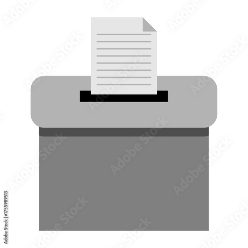 Box for inserting paper or inserting work results or choices