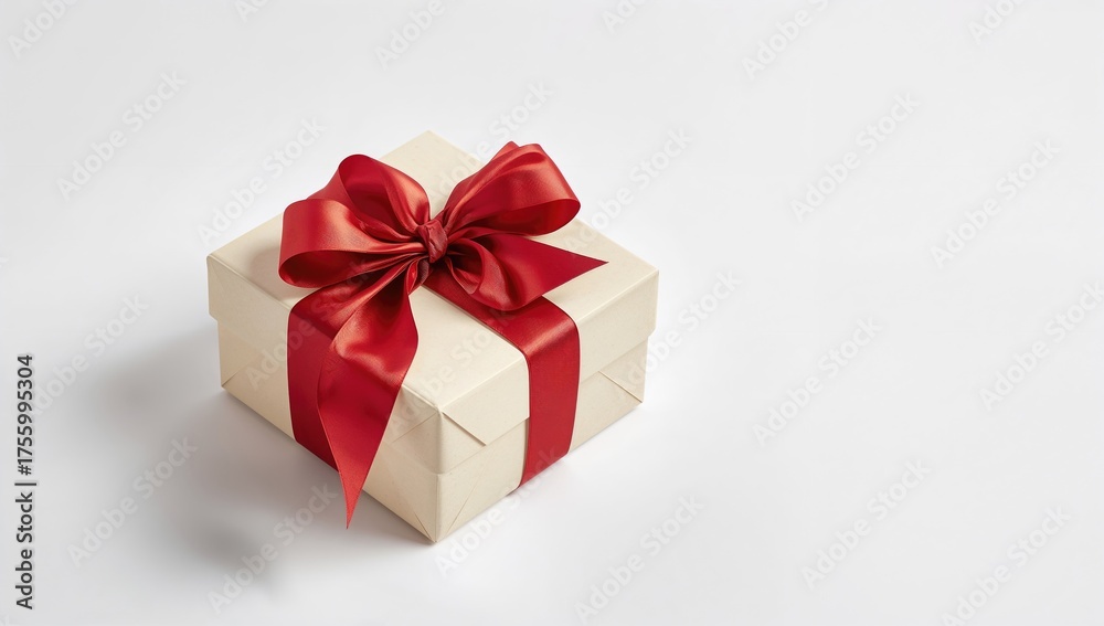 Obraz premium Paper gift box isolated on a white surface