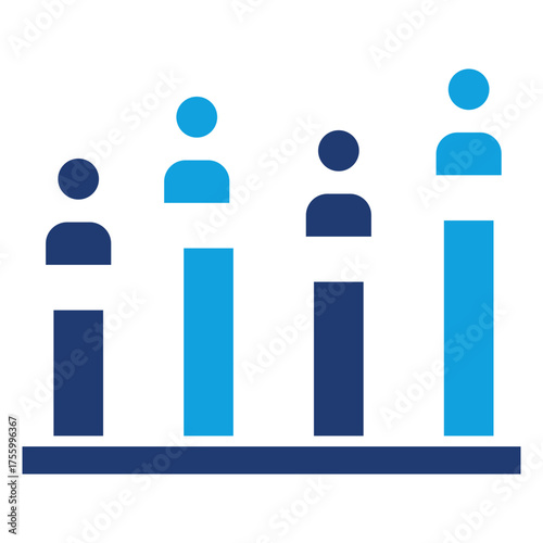 Election Ballots Flat Blue Icon