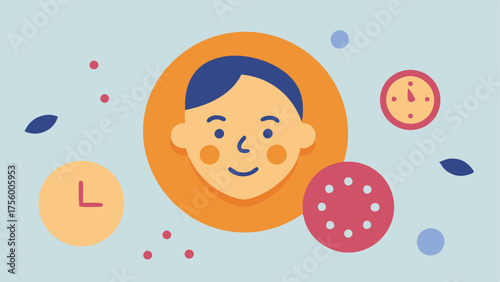 AntiAging Benefits An image of youthful skin with a clock symbol showing how exosomes with Vitamin C can contribute to a more youthful appearance.