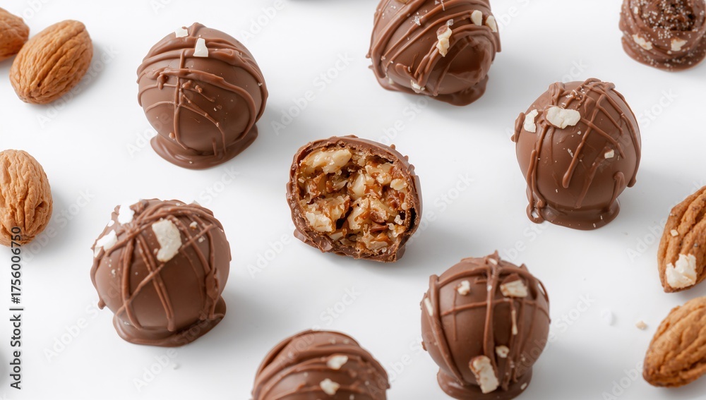 Obraz premium Chocolate almond bites