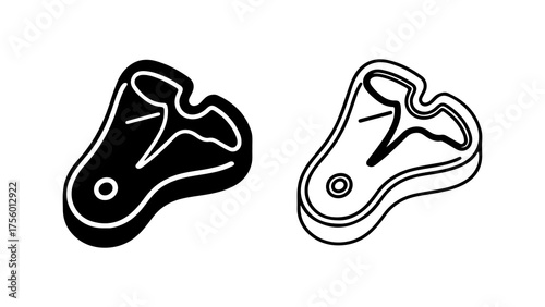 Steak cuts with transparent background