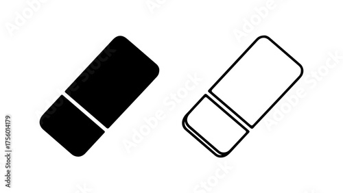 Eraser icon with transparent background