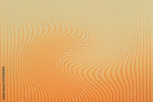  Flowing lines and curves in warm orange and yellow gradient