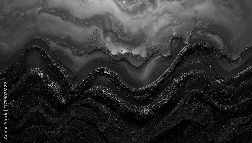 Fototapeta premium Dark foam texture background