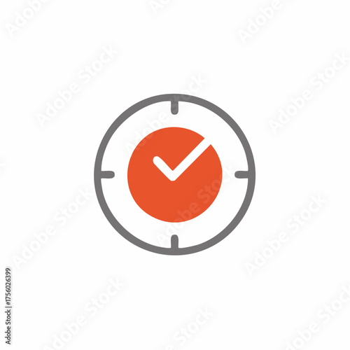 Time checkmark icon representing task completion and efficient time management Free Download Time checkmark icon representing task completion and efficient time management - GFXLoad