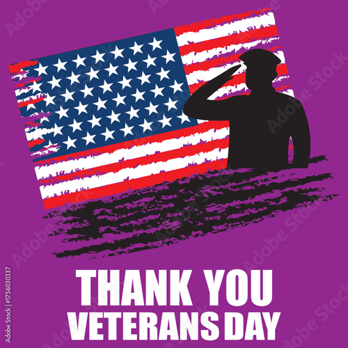 Veterans Day honor design with colorful star vector illustrations featuring Veterans Day text and star decorations, symbolizing gratitude and honoring all who served in the military EPS10/AI.