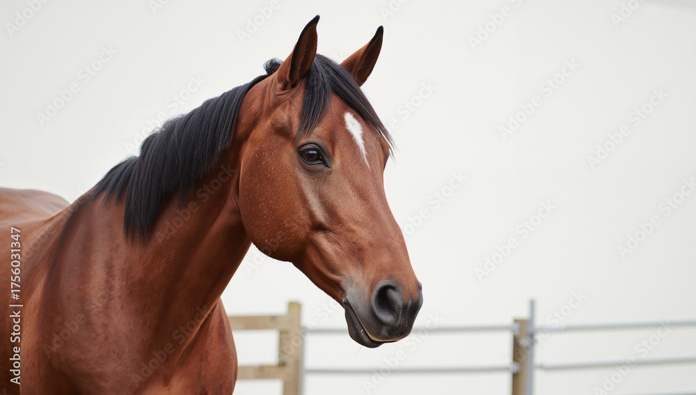 Obraz premium Portrait of a chestnut horse