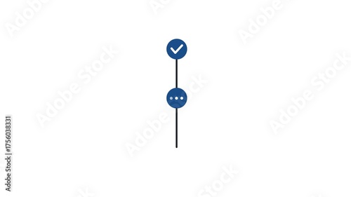 Business Workflow Steps to Target, Goal Achievement Path, Success Strategy Animation