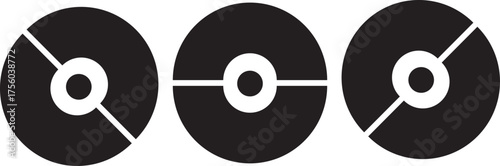 pokeball icon flat vector. Pokeball icon on a transparent background
