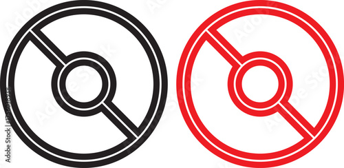 pokeball icon flat vector. Pokeball icon on a transparent background

