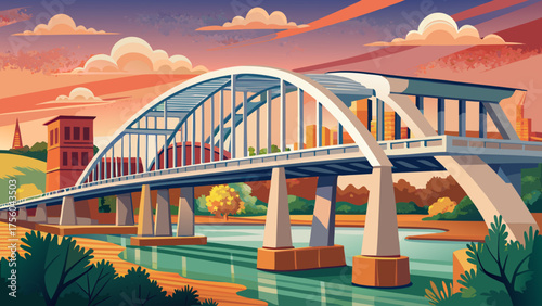 Very beautiful view of the historic Edmund Pettus Bridge spanning the Alabama River in Selma, Alabama, USA, symbolizing courage, resilience, and the civil rights journey that transformed a nation.