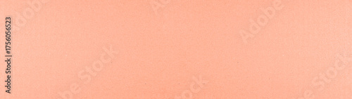 Paper banner panoramic - Empty pastel pink colored kraft paper, cardboard tex...