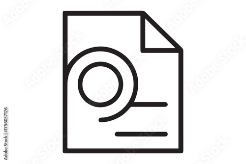 declare icon. Thin linear style design. one line Icon drawing with white background