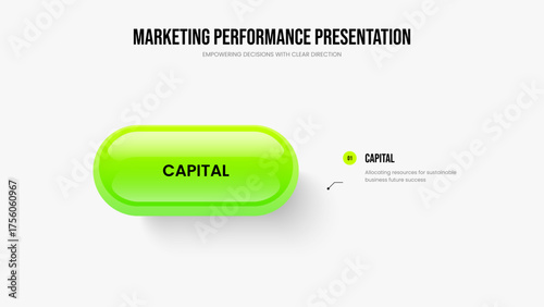 Company Introduction 1 Step Infographic Slide Design. Service Forecast Presentation Template Vector Illustration. Project Planning One Element Diagram Slideshow Layout.