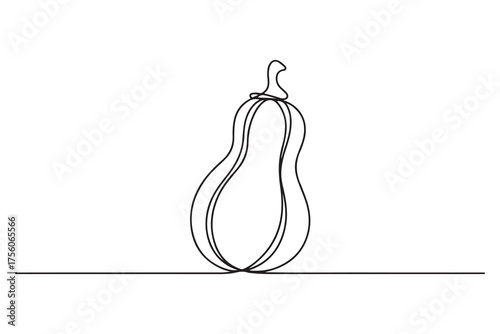 squash icon. Thin linear style design. one line Icon drawing with white background