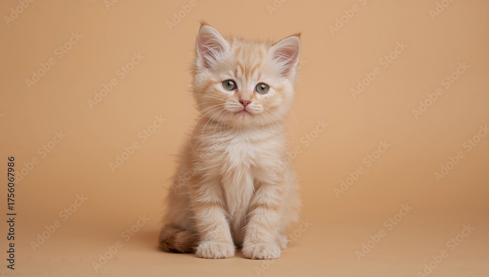 Obraz premium Adorable young feline pets with a charming and self-reliant nature