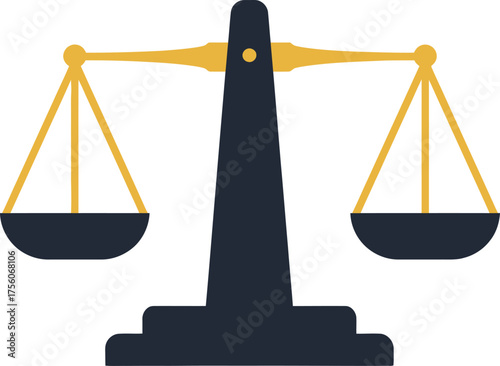 A symbolic scale of justice, balanced and fair.