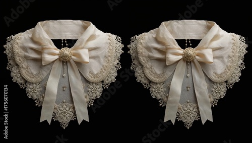 Front perspective design template for collars