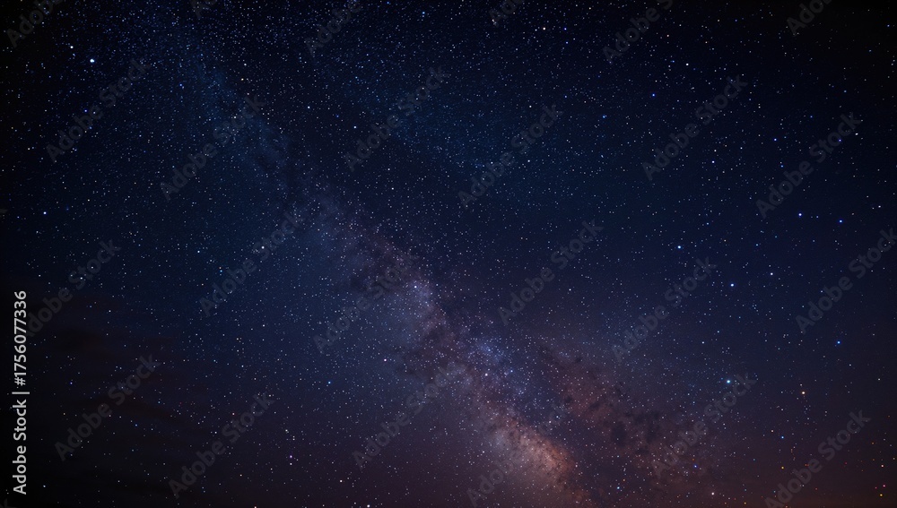 Naklejka premium Gorgeous celestial display under the night