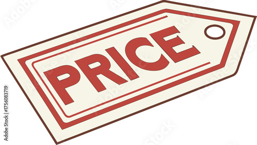 Grab attention with this price tag, ideal for retail promotions, sales events, and special offers; perfect for signage and visual merchandising projects
