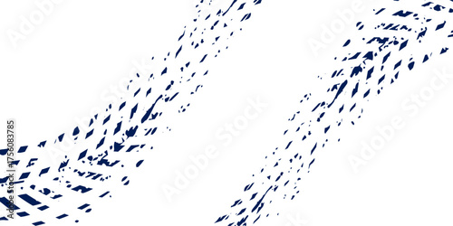 Tire mark. Car and motorcycle tire track vector set. Truck tread mark on the road concept. Vector tire mark from different tread type of car and moto wheel