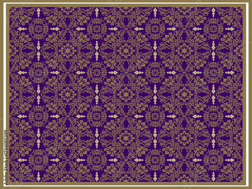 Classic Damask Seamless
Pattern - Vector Illustration for Elegant Textile
Design,Damask,Jacquard loom, Brocade, Satin weave,ethnic, geometric, textile, fabric, motif, retro