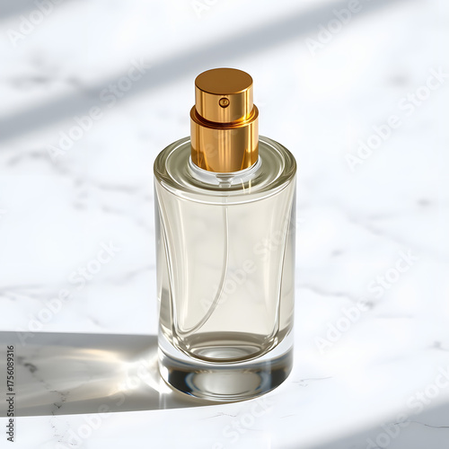 perfume bottle on white background