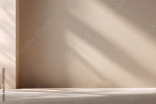 Wallpaper Mural Minimalist Interior Space with Soft Shadows and Neutral Tones Torontodigital.ca